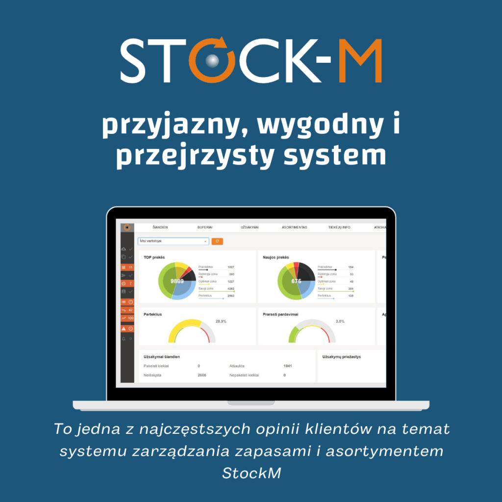 System StockM jest przyjazny dla użytkownika, wygodny i przejrzysty